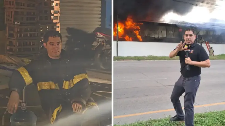 Imagen Principal de Nota: ¿Quién es Rafael Merlo, el bombero que cautiva las redes en Honduras?