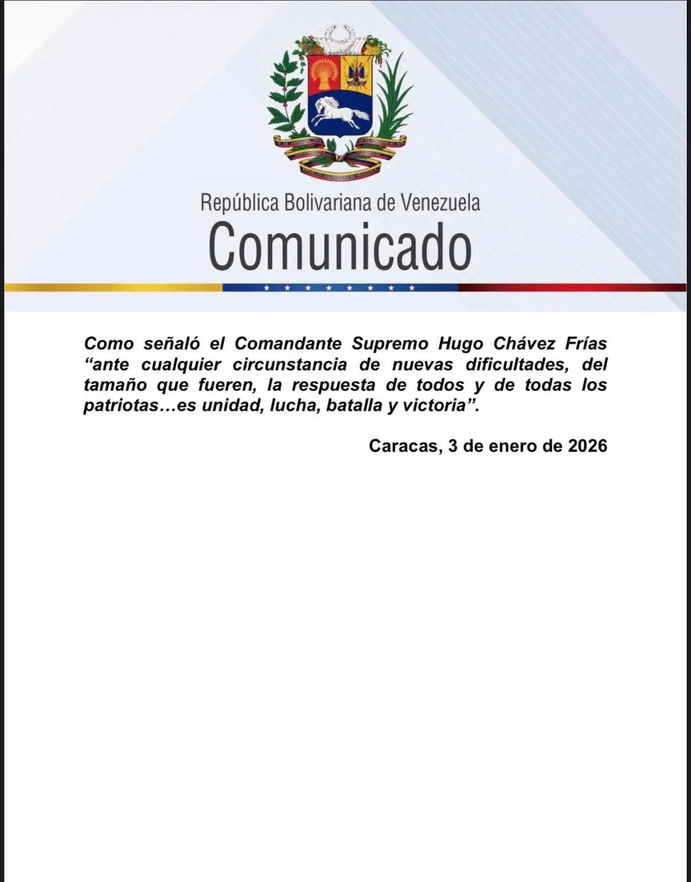 comunicado