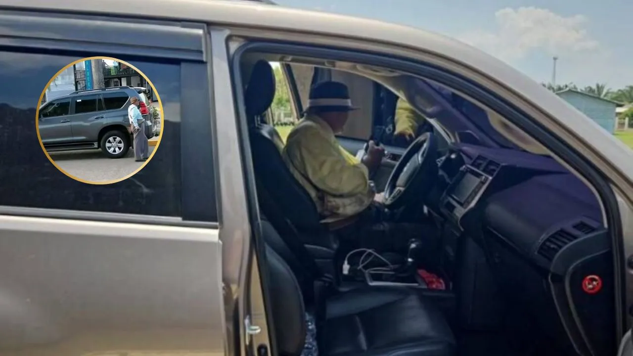 Captan a Chago hincado frente a su Prado ¿se la van a quitar?