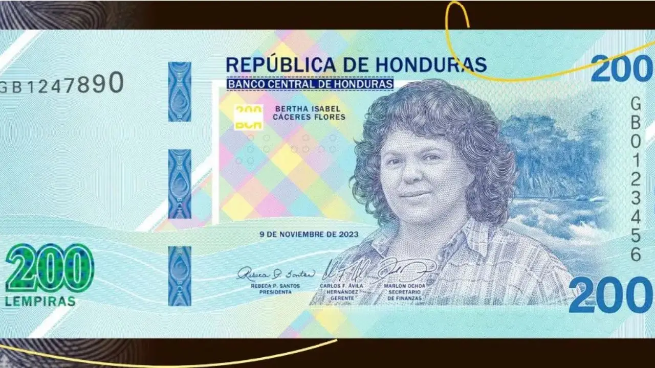 Así es el nuevo diseño del billete de 200 Lempiras