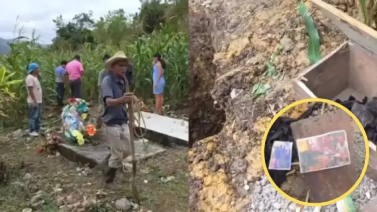 ¿Brujería en Santa Bárbara? Fotografías enterradas en cementerio desatan polémica