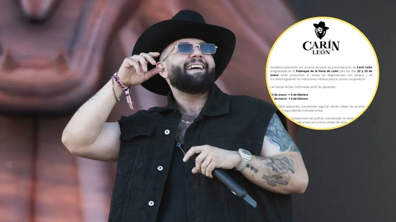 Imagen de Carín León es diagnosticado con esta enfermedad