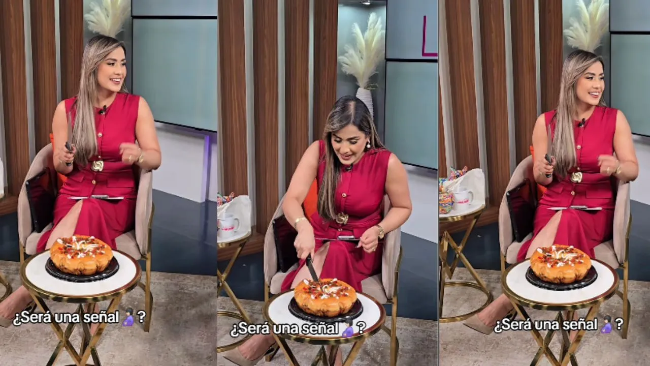 ¿Futura mamá? Presentadora de TVC recibe sorpresa envivo