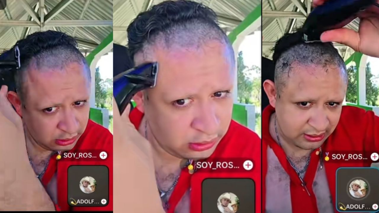 Rosel pierde batalla de tiktok y termina sin cejas en vivo