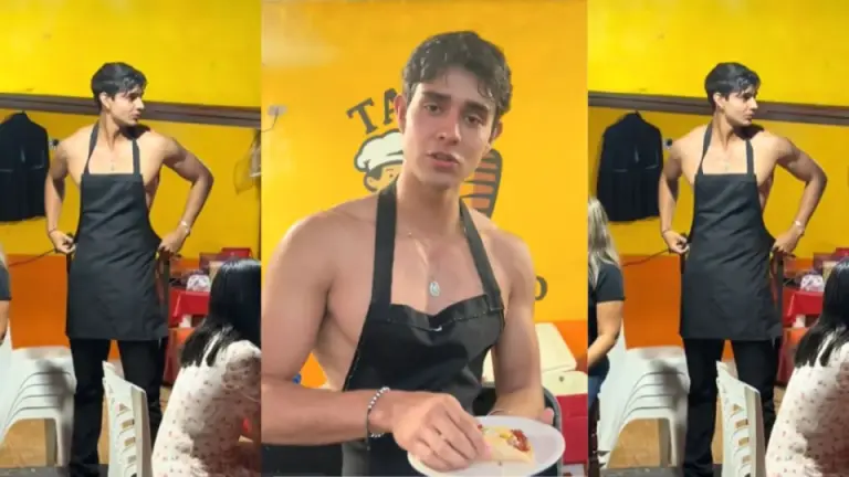 "Se ve bueno el menú": mesero desata suspiros