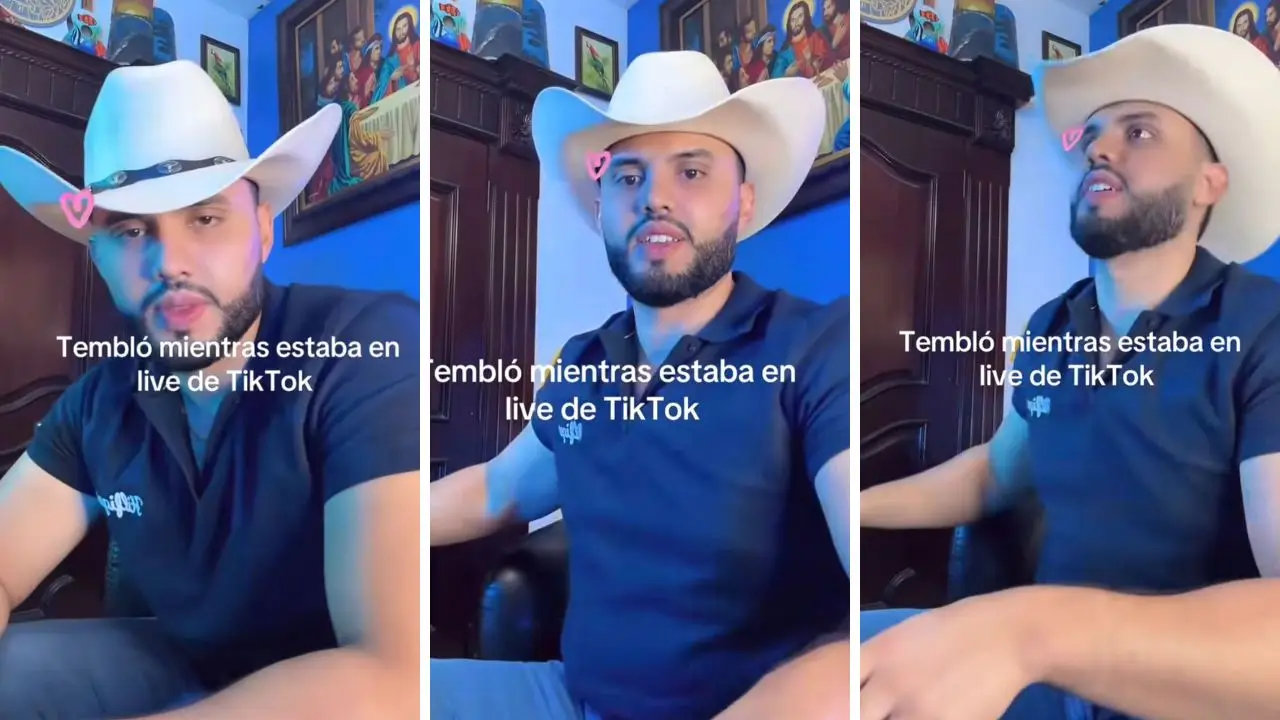 Sismo de 5.7 sorprende a tikToker sampedrano en transmisión en vivo