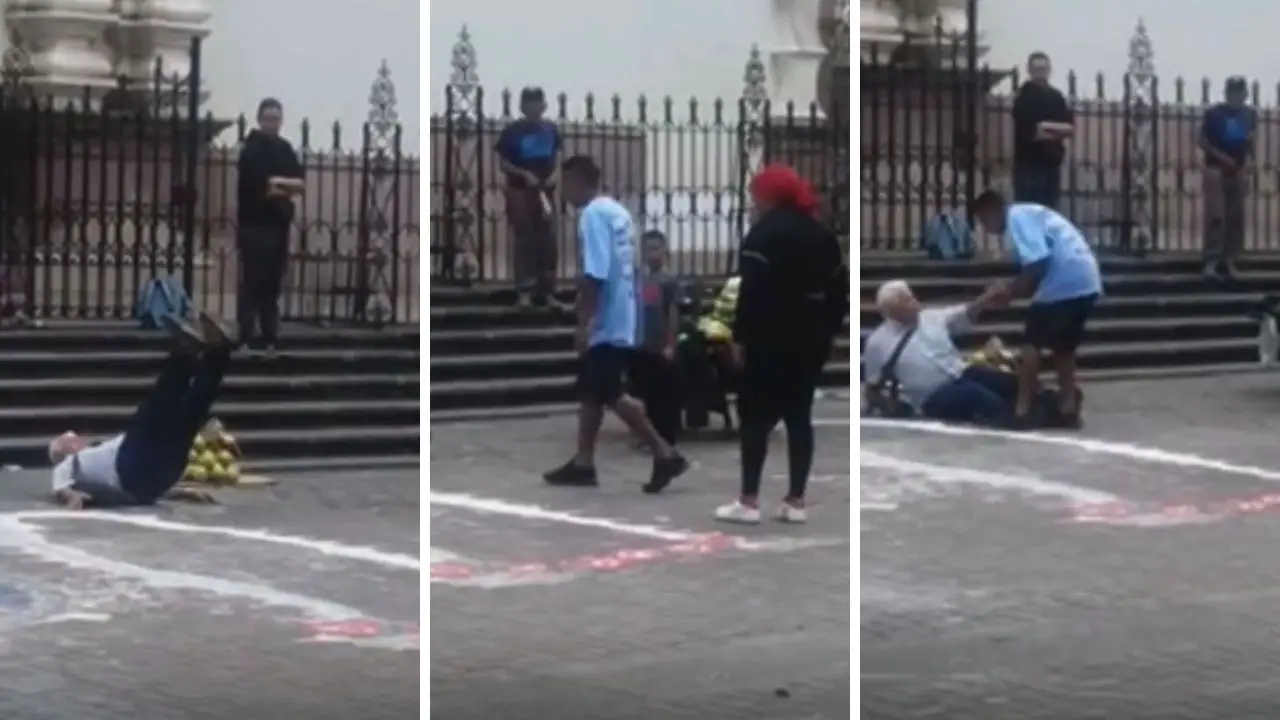 Imagen de Vendedora ambulante agrede a un adulto mayor en el centro de Tegucigalpa