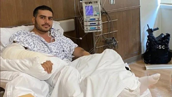 Omar García Harfuch en el hospital