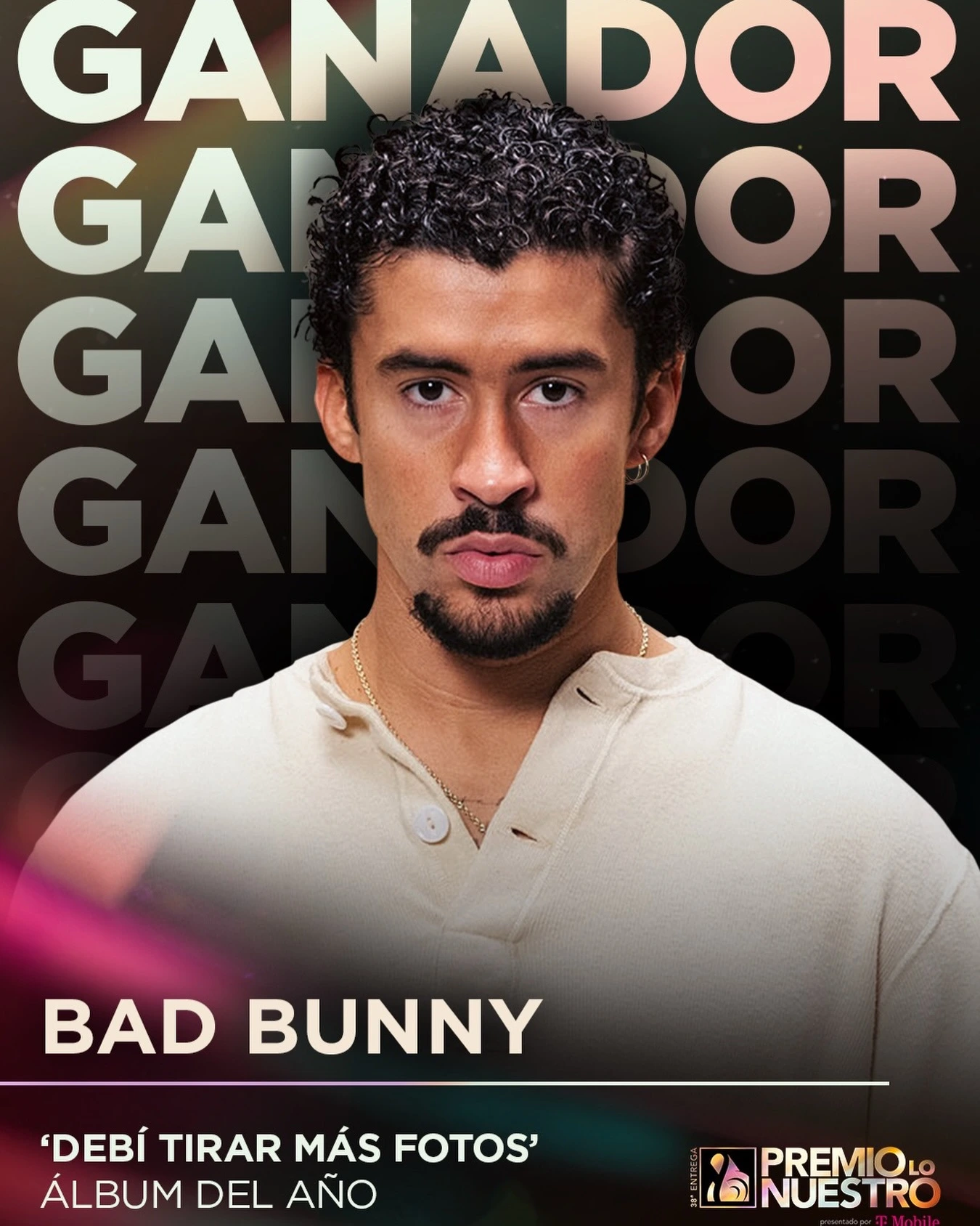 Bad Bunny volvió a colocarse en el centro de la conversación musical. Foto: cortesía de Premio Lo Nuestro 