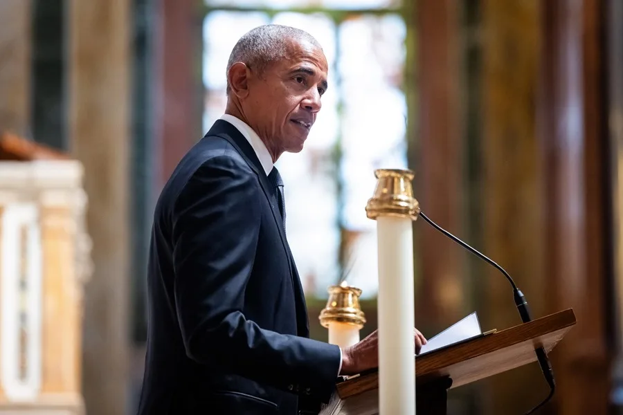 Barack Obama dando un discurso