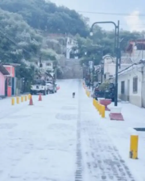 supuesta nieve en intibuca