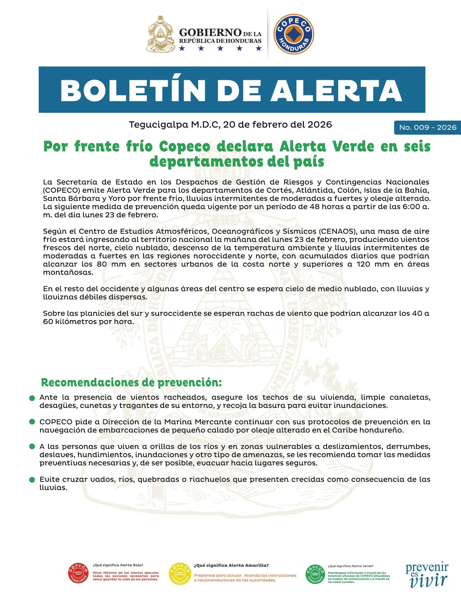 boletin de alerta