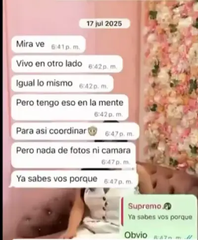 chat de supremo con otra mjer