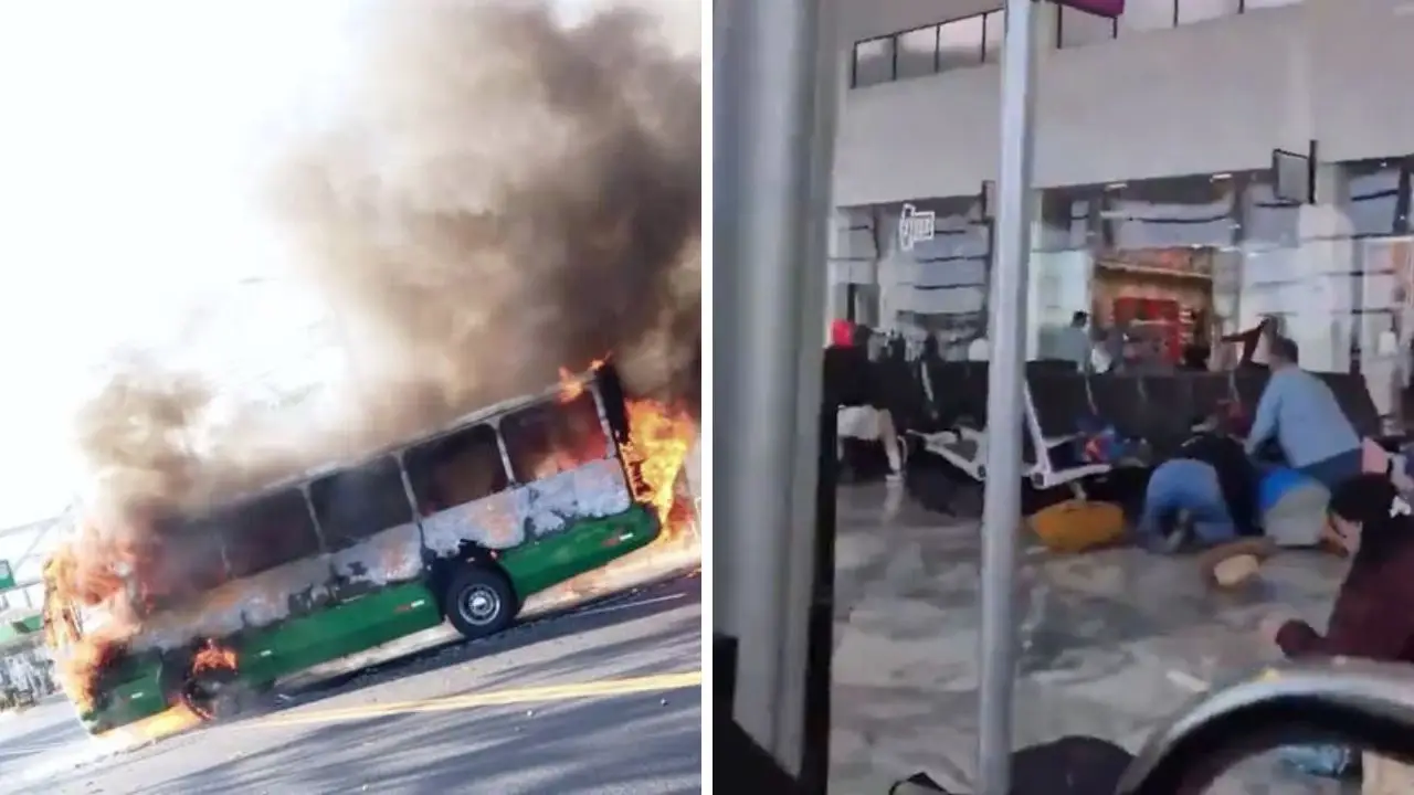 El caos y pánico cunde en varios estados de México tras muerte de 'El Mencho'