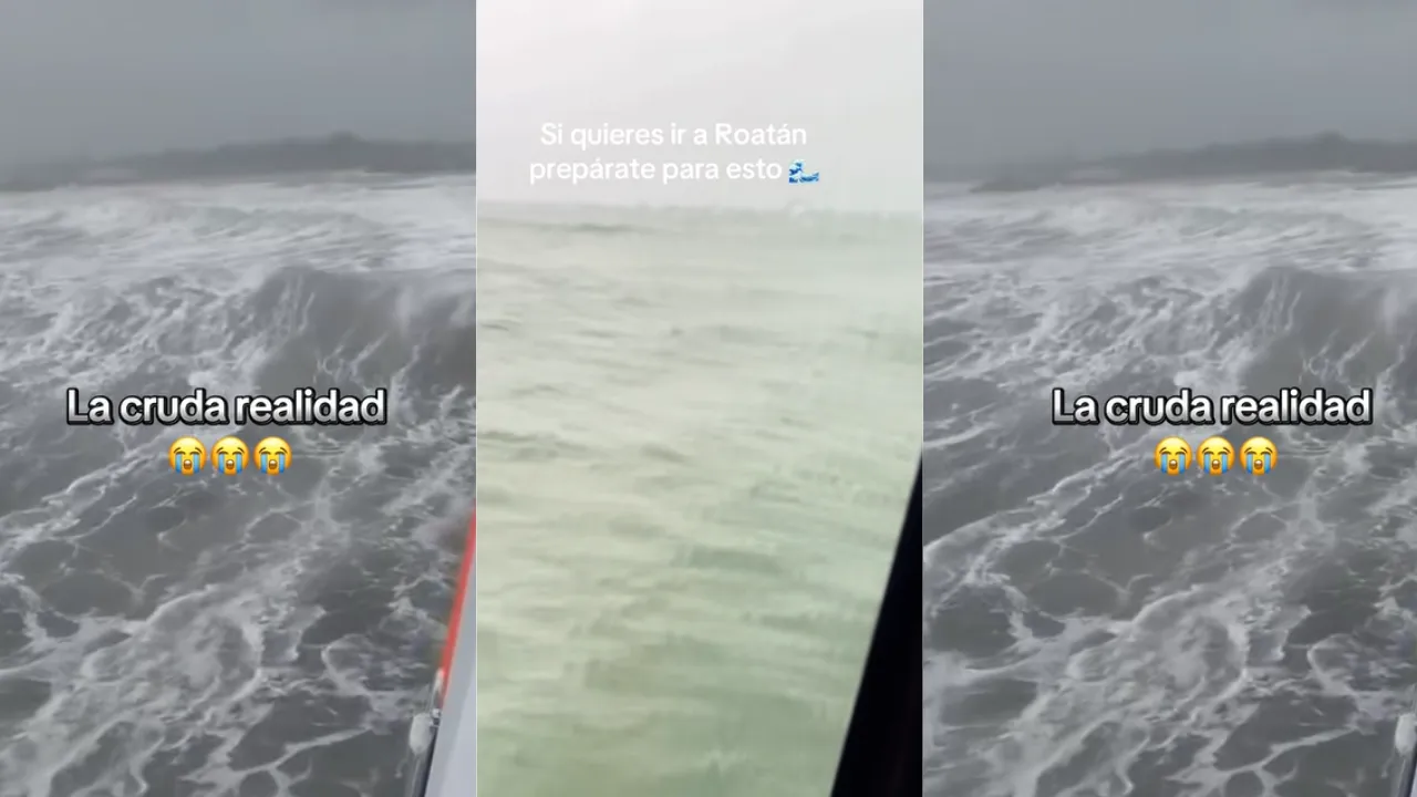 Gritos y miedo en ferry a Roatán tras fuerte impacto de las olas