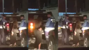 Imagen de “La Patrona”: hondureña roba miradas e impone respeto en operativo policial