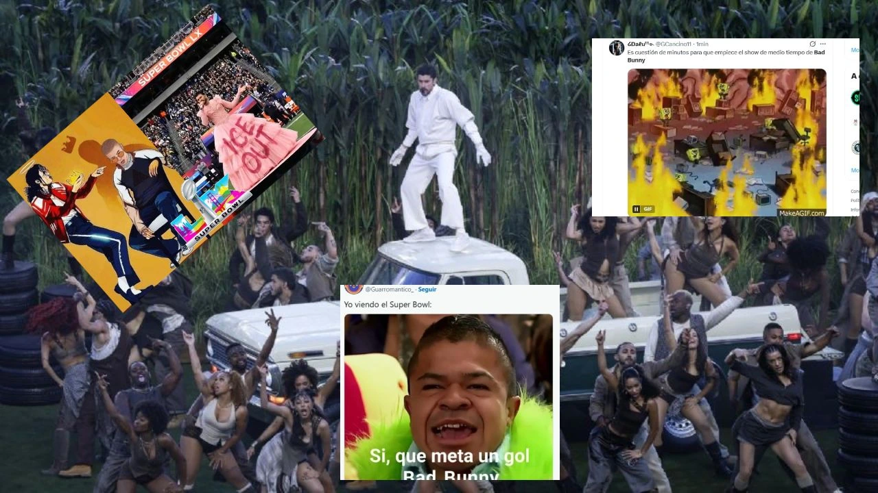 Los mejores memes del show de Bad Bunny en el Super Bowl 2026