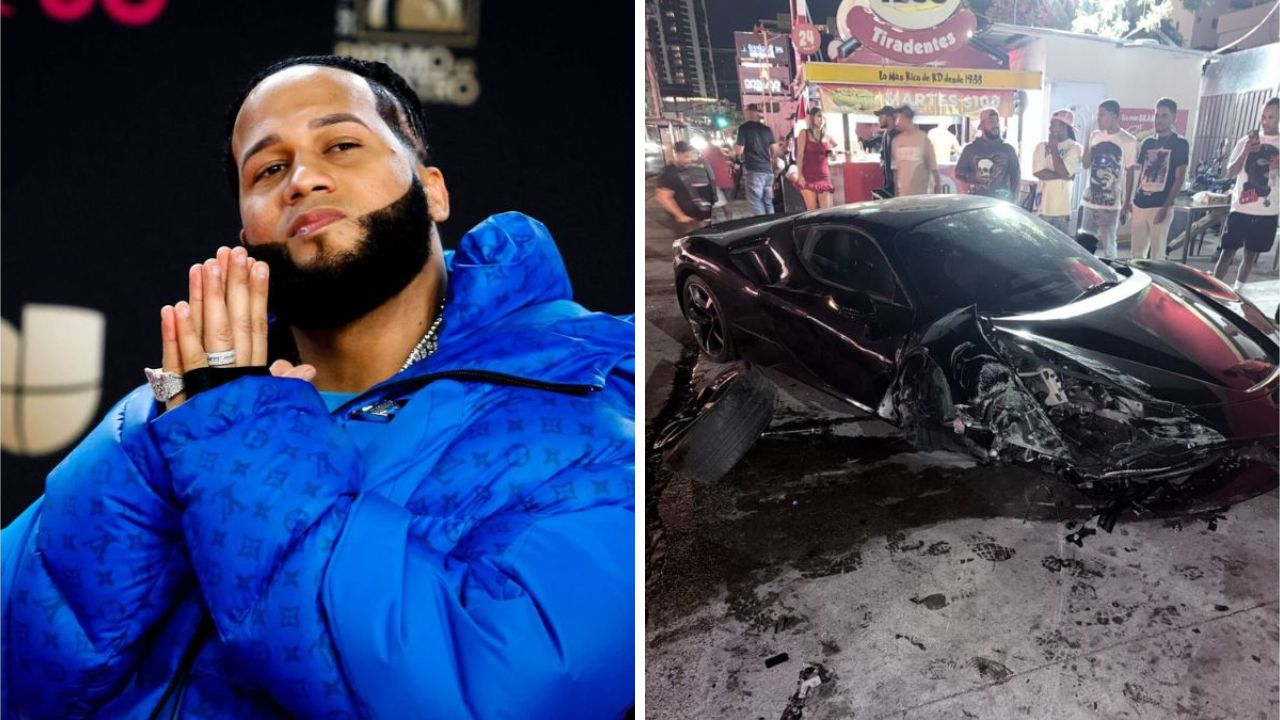 Imagen de Reconocido cantante urbano sufre aparatoso accidente y se salva de milagro