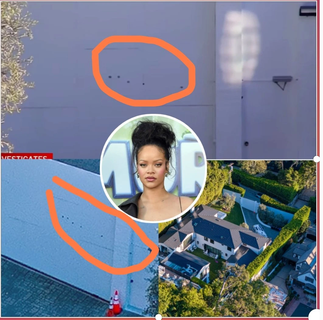 Imagen de la casa de Rihanna ataca a disparos. Foto: cortesía de Internet 