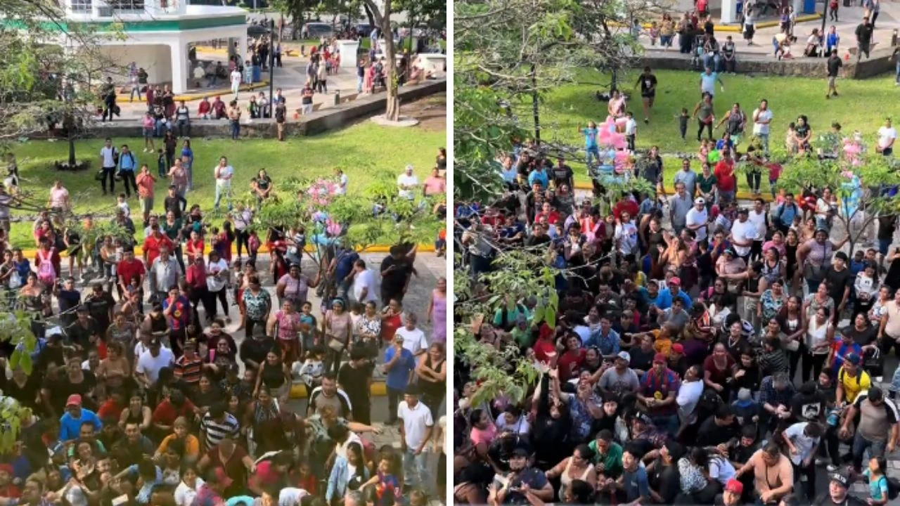 caos por lluvia de dinero