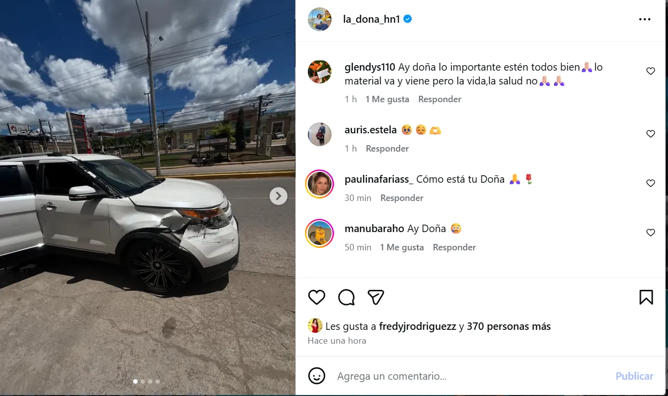 Captura Instagram Choque La Doña