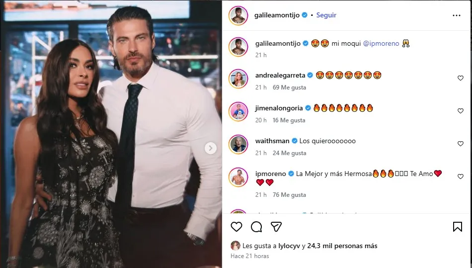 Issac Moreno y Galilea Montijo 