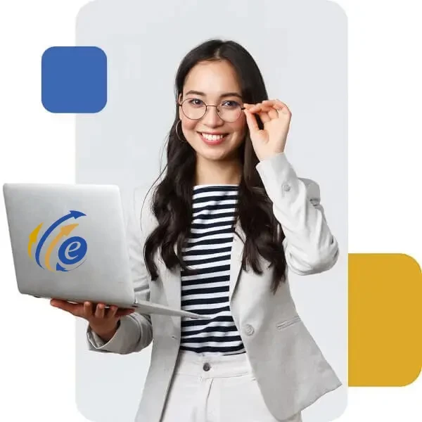 persona con computadora