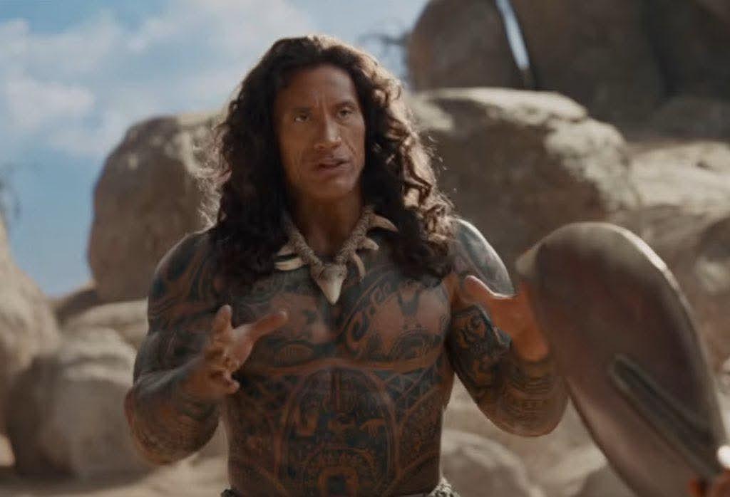 Dwayne Johnson como Maui