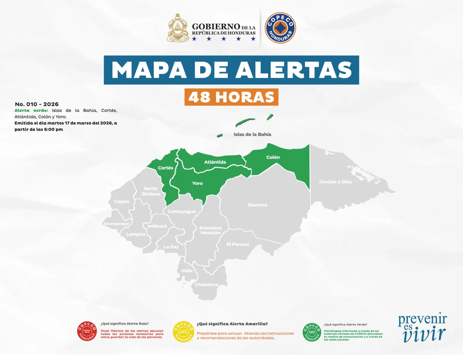 Mapa Alerta Verde Frente Frio 