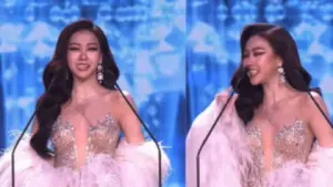 Imagen de Candidata de concurso de belleza pierde los dientes en pleno escenario