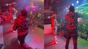 Imagen de Davis Flow suplica perdón de rodillas, pero Elsa Oseguera no tuvo piedad