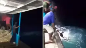 Imagen de Desgarrador video del naufragio del Mister Jim, en Brus Laguna: madre y bebé desaparecen