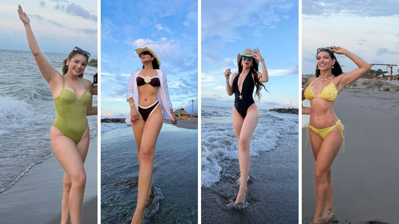 Presentadoras de Televicentro encienden La Ceiba con bikinazos