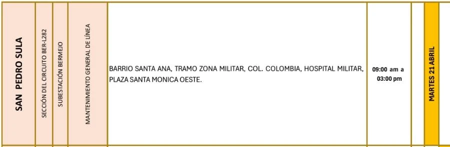 Lugares que se quedarán sin energía eléctrica 