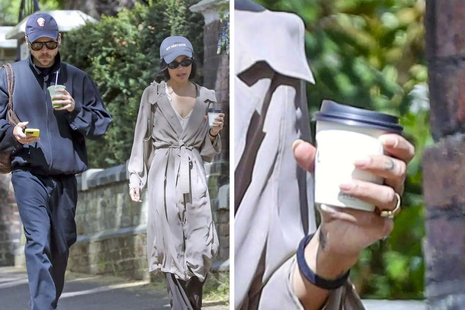 La actriz Zoë Kravitz luciendo una deslumbrante joya.