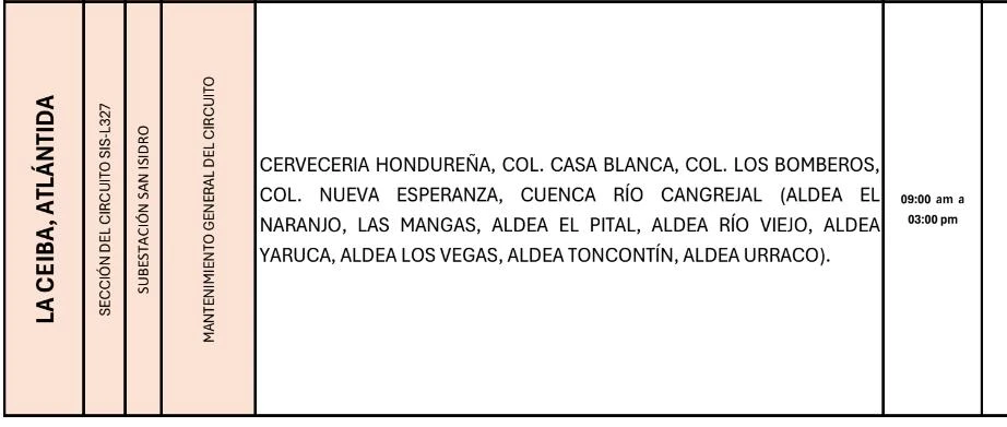 Lugares que se quedarán sin energía eléctrica 