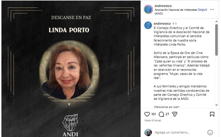 Linda Porto comunicado ANDI 