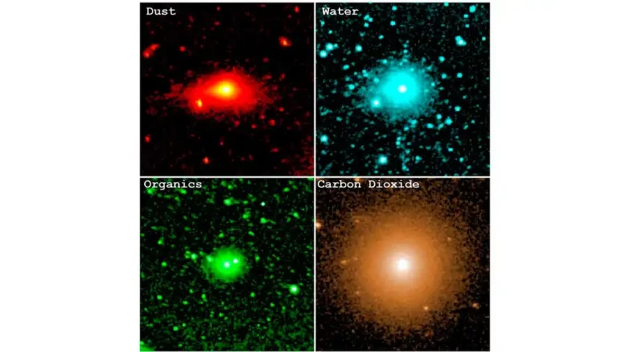 Composición química del cometa 3I/ATLAS. Foto: cortesía de redes sociales 