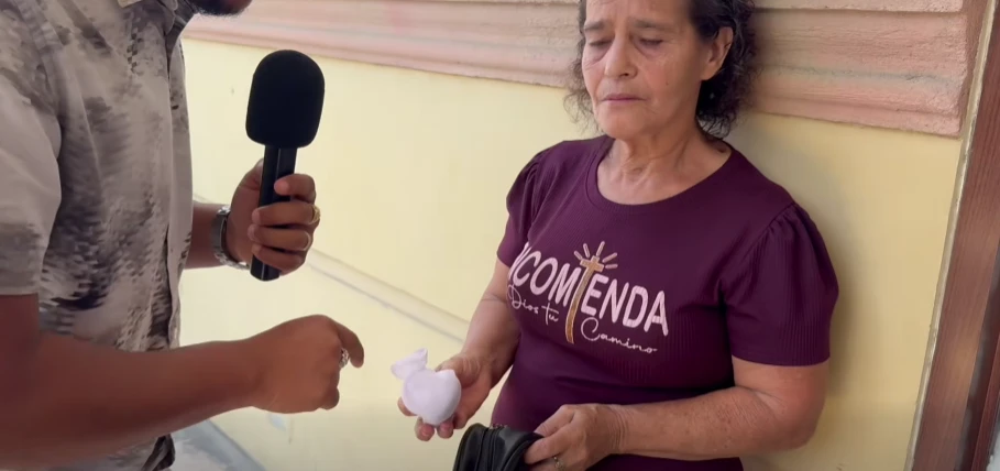 Imagen de la hondureña estafada 