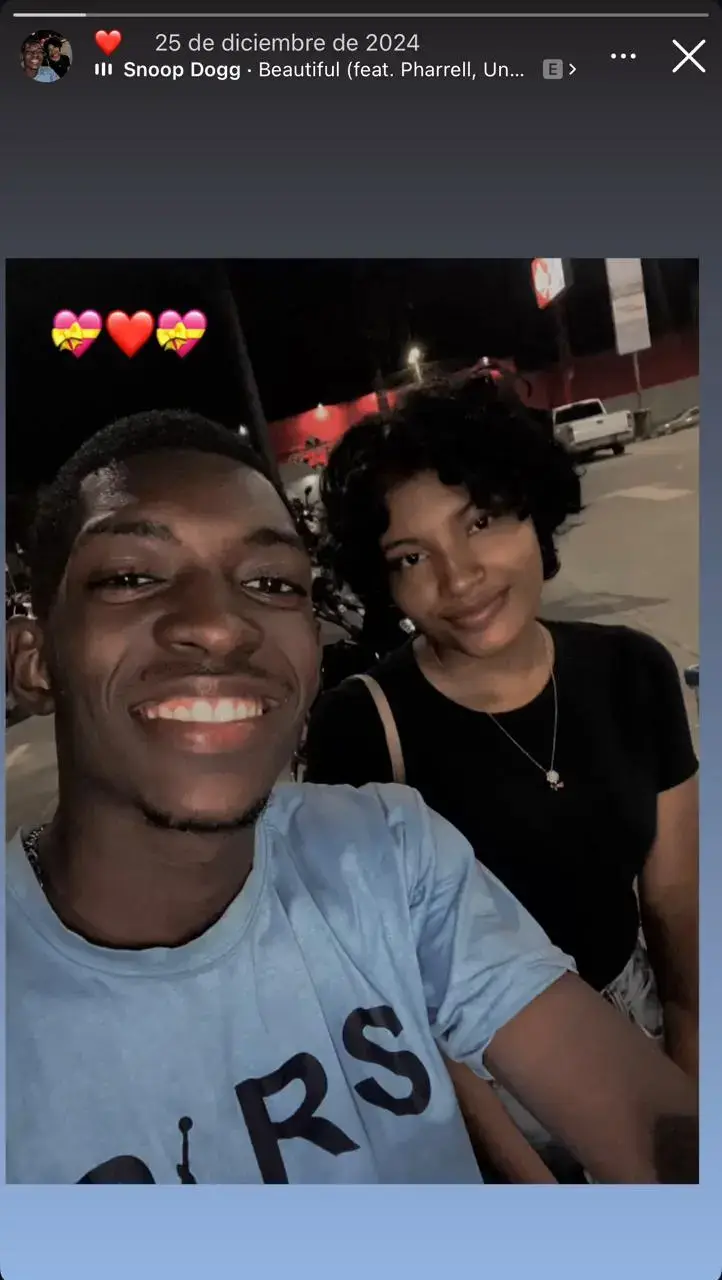 Dembele y su pareja 