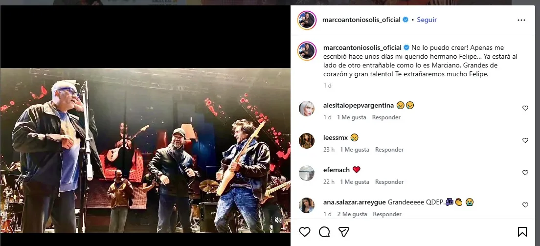 Publicación Marco Antonio Solis 