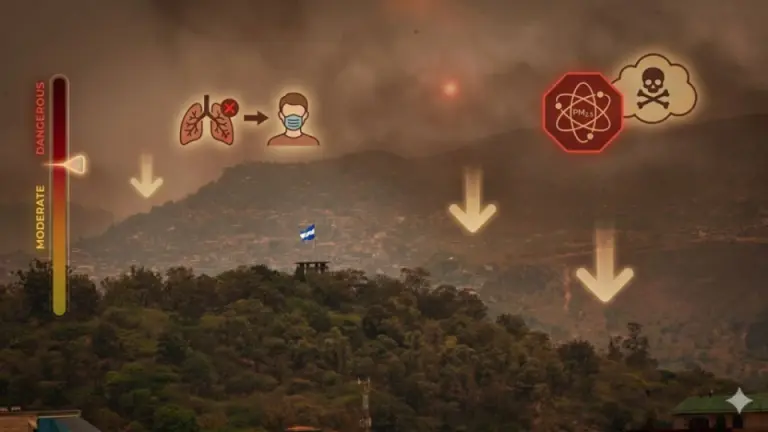 Imagen Principal de Nota: Calidad del aire en Tegucigalpa en niveles moderados: qué significa y cómo protegerte