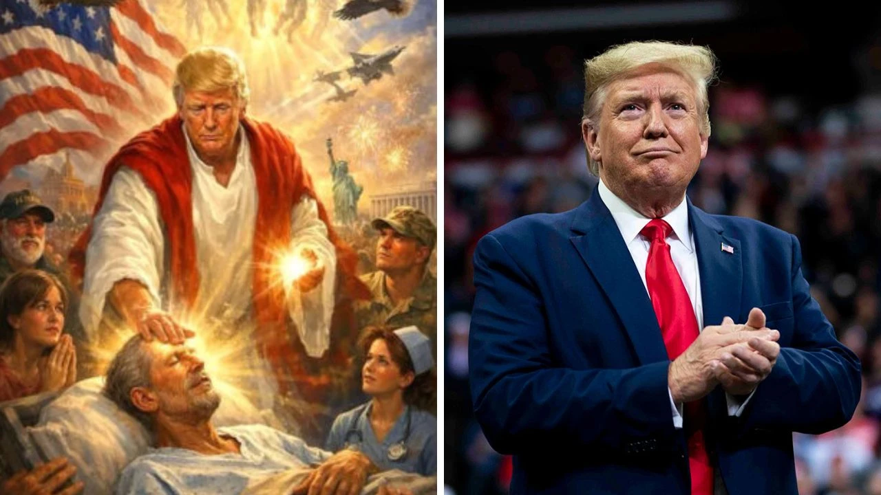 Imagen de ¿Donald Trump como Jesús? La polémica imagen que sacude las redes