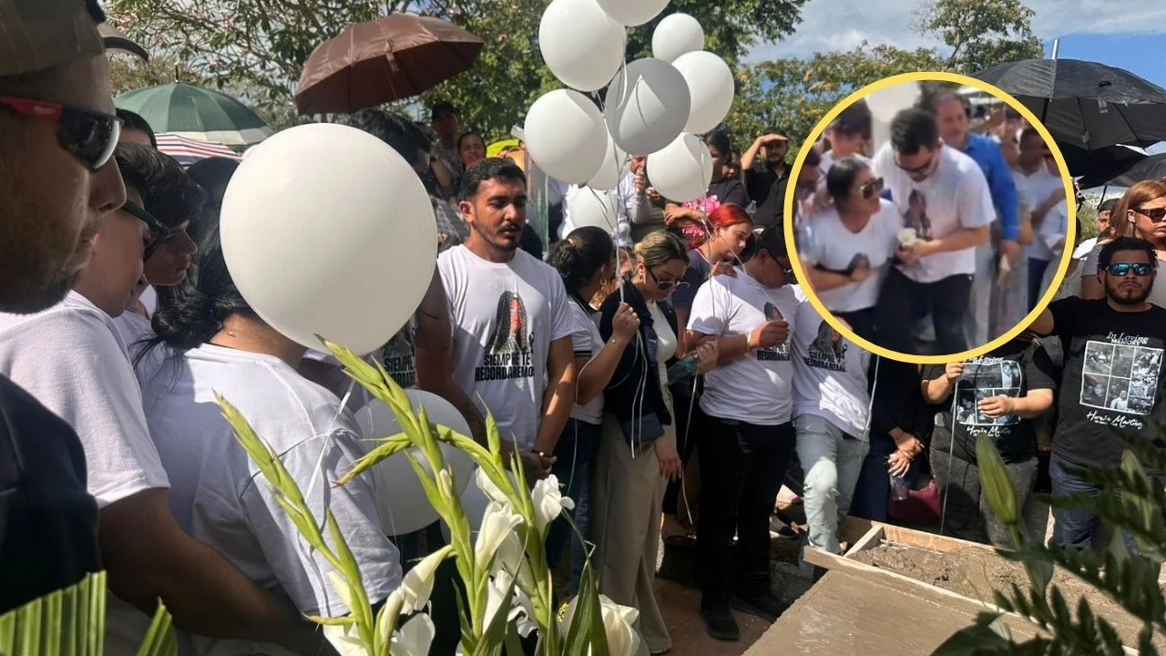 '¿Dónde estás Dios, no te veo': Christa, tía de Hernán Martínez rompe en llanto tras entierro