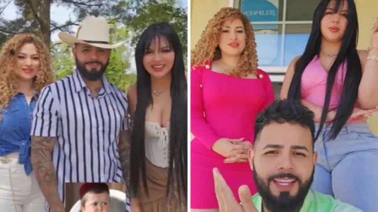 Imagen Principal de Nota: “Estamos muy felices”: salvadoreño presume a su "esposa" y a su "novia" hondureñas