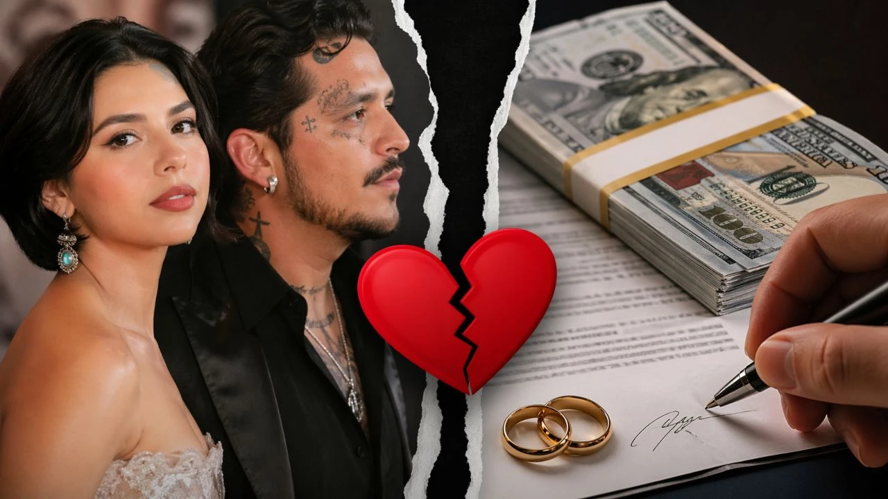 La fortuna que debe pagar Christian Nodal si se divorcia de Ángela Aguilar