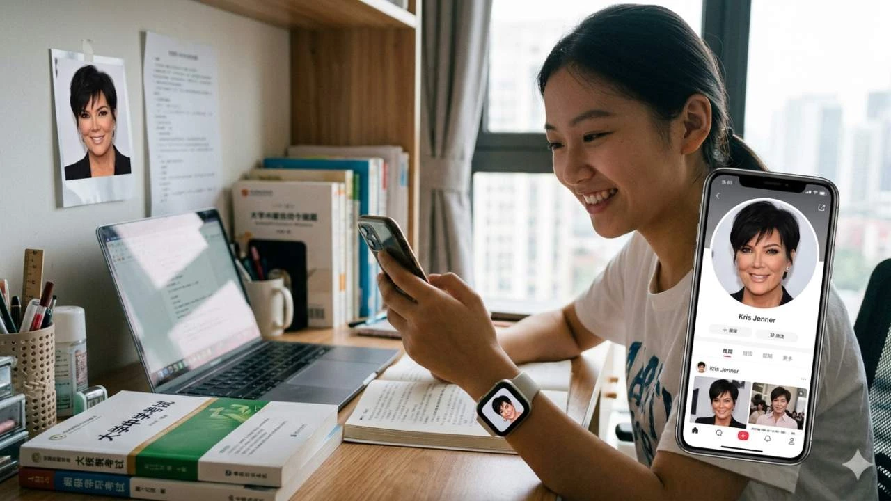 El sorprendente motivo por el que usan a Kris Jenner como foto de perfil en China