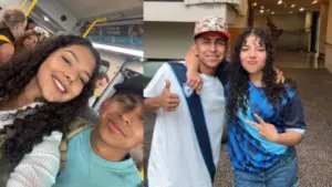 Imagen de 'Santy G' reaparece con la hondureña Dunia Santos y desata rumores