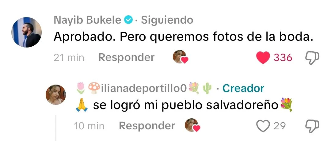 Respuesta de Bukele en su cuenta oficial de Facebook. Foto: captura de pantalla 