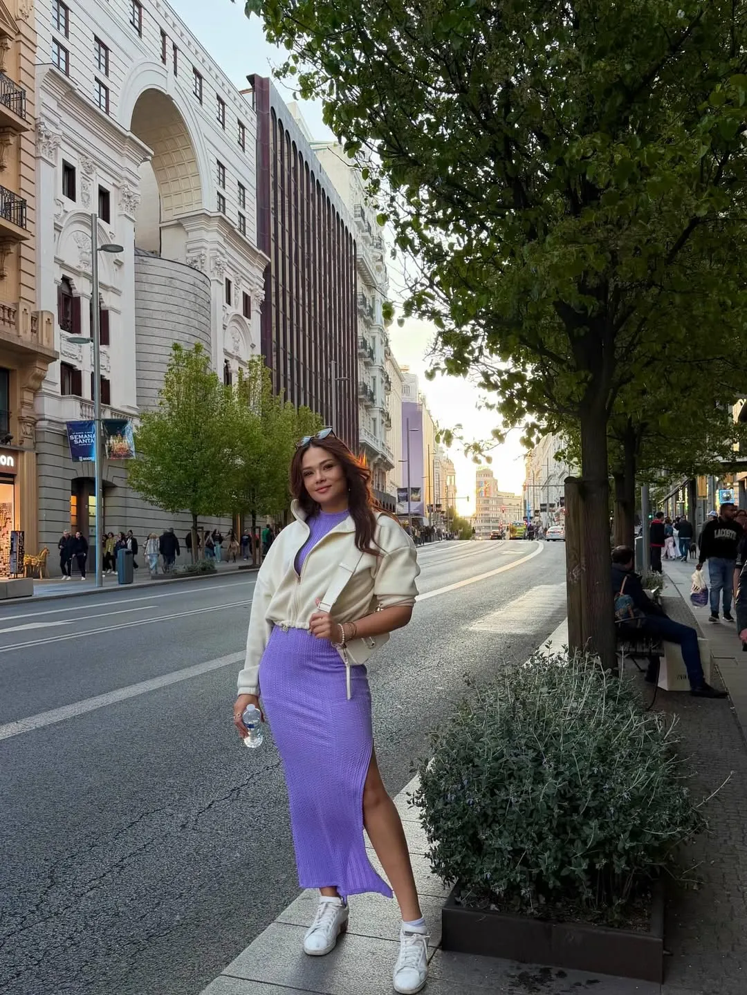 Sirey Morán durante viaje